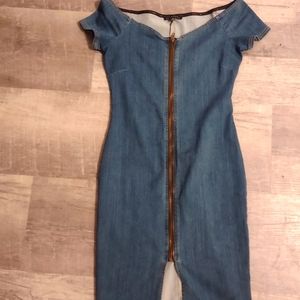 HAUTE MONDE DENIM DRESS